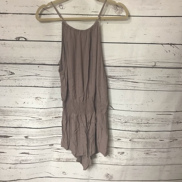 Brandy Melville Pants - Brandy Melville tan romper one size